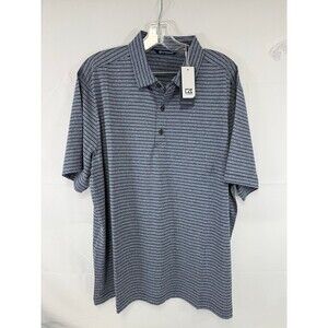Cutter & Buck Forge Eco Heather Stripe Stretch Recycled Mens Polo Size XL NWT